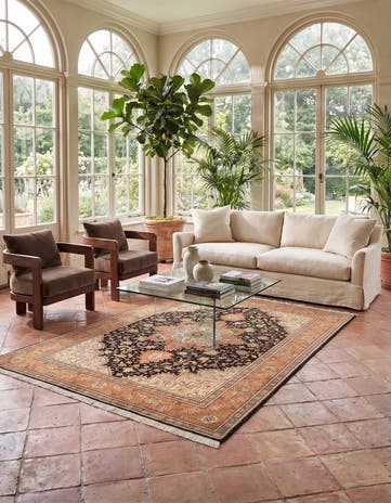 4' 11 x 7' Tabriz Rug
