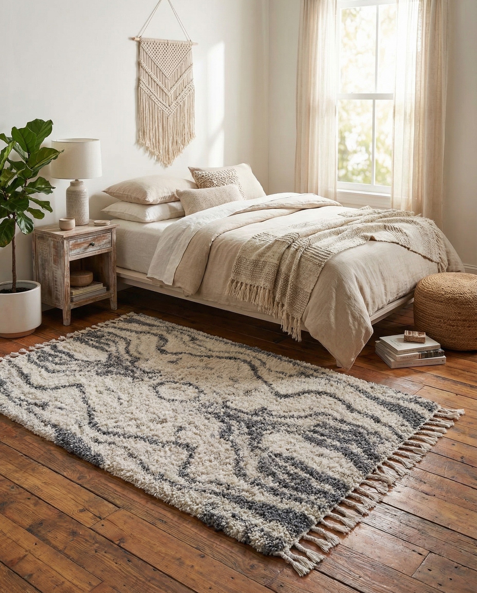  4' x 6' Athena Shag Rug