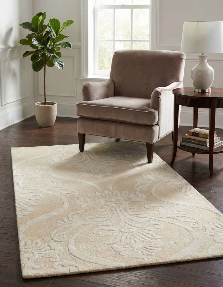 Detail image of 2' 9 x 4' 10  Hand Knotted Darya Wool Rug