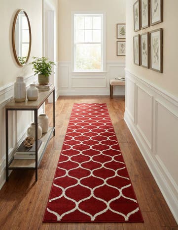 2' x 13' Lattice Frieze Runner Rug