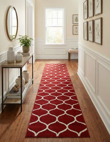 2' x 13' Lattice Frieze Runner Rug