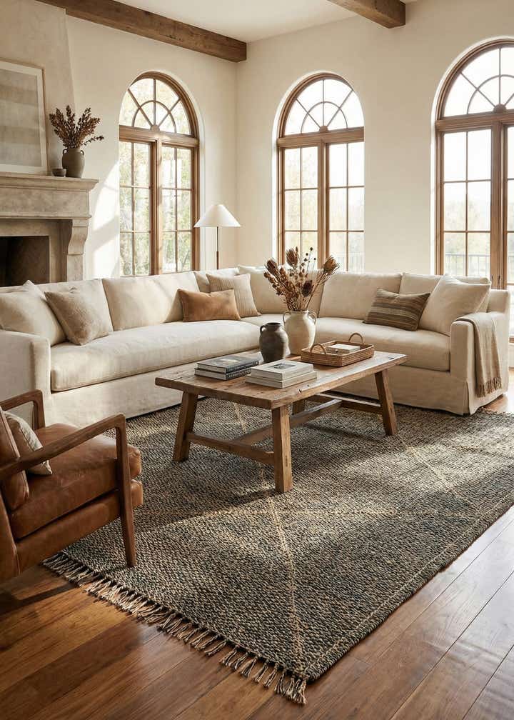 8' 9 x 12' 4 Hand Knotted Moroccan Wool Rug