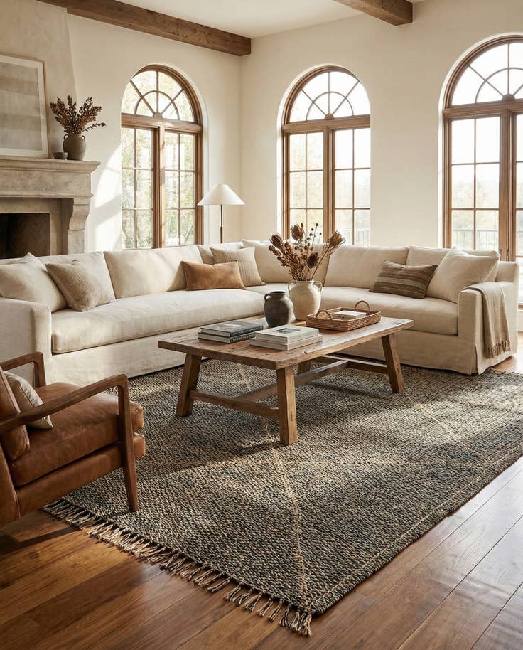 Detail image of 8' 9 x 12' 4 Hand Knotted Moroccan Wool Rug