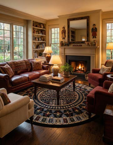 10' x 10' Bokhara Round Rug