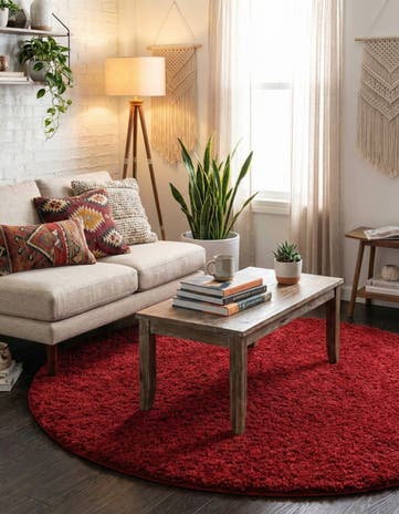 5' x 5' Everyday Shag Round Rug