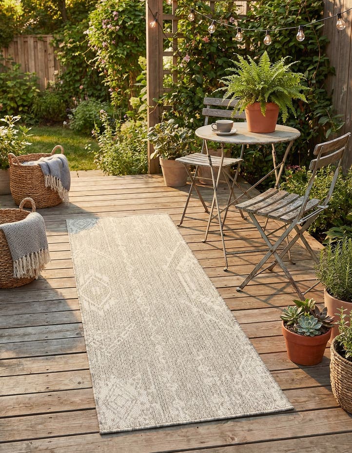 2' x 5' Easy-Clean Bohemian Indoor / Outdo...