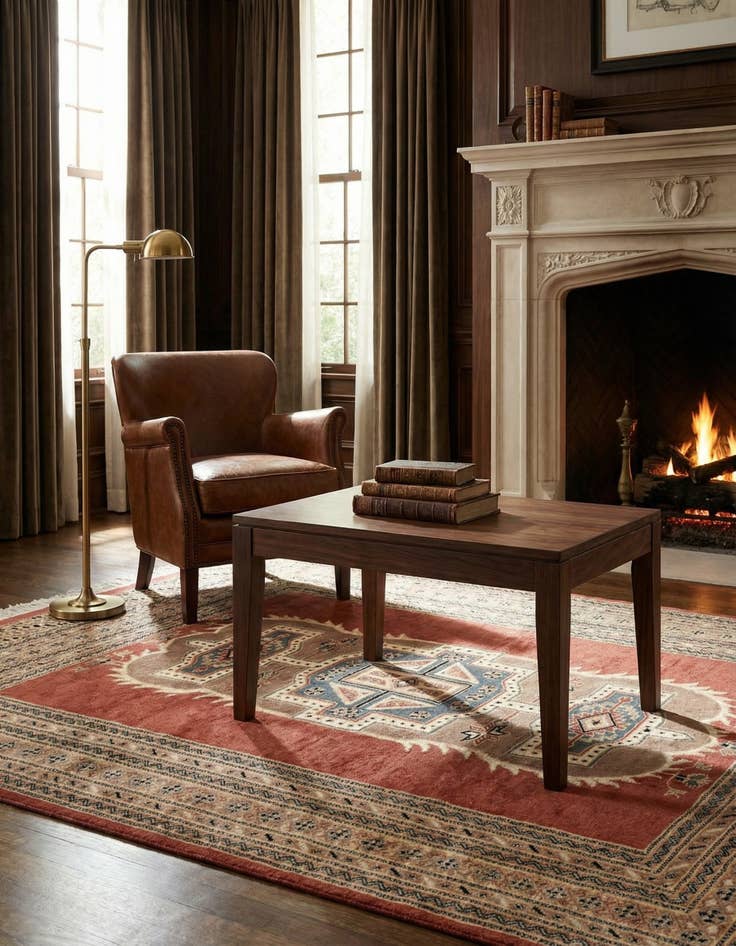 Detail image of  4' 5 x 6' 2  Hand Knotted Bokhara Oriental Rug