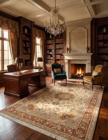 6' 7 x 10' Hand Knotted Tabriz Persian Rug