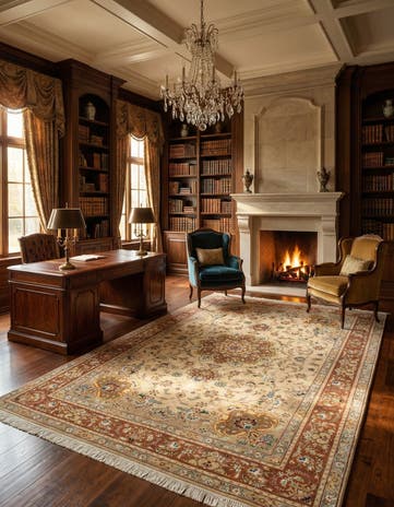 6' 7 x 10' Hand Knotted Tabriz Persian Rug