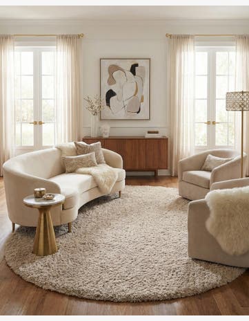 7' 10 x 10' Marilyn Monroe™ Shag Oval Rug