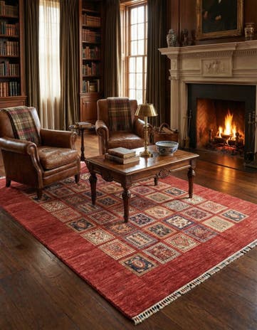 5' 8 x 7' 6 Hand Knotted Ariana Ziegler Rug