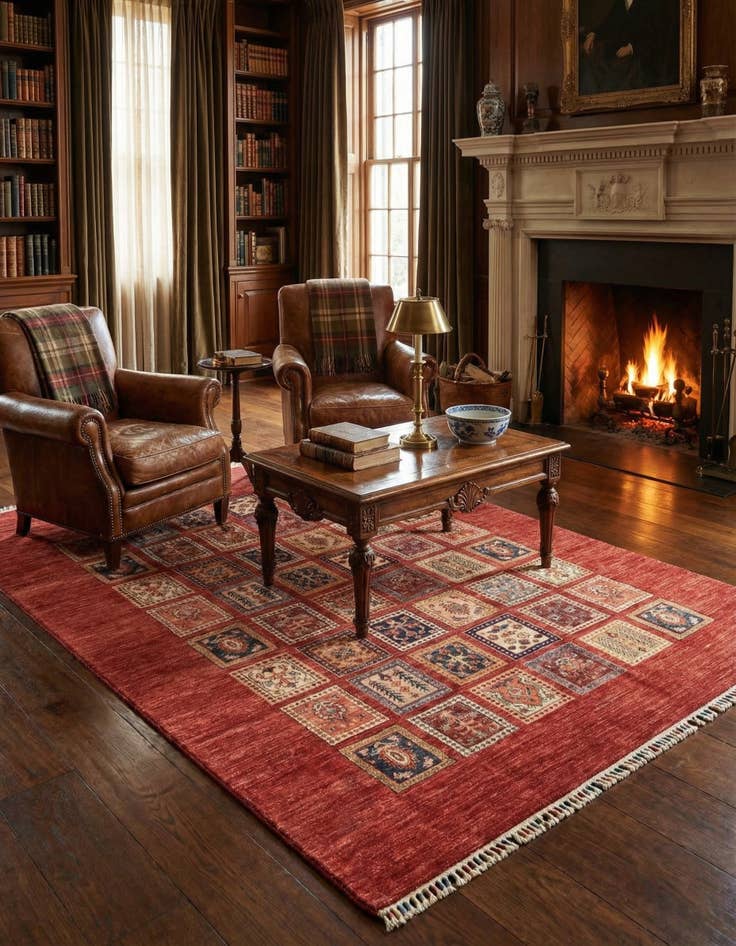 Detail image of 5' 8 x 7' 6  Hand Knotted Ariana Ziegler Rug