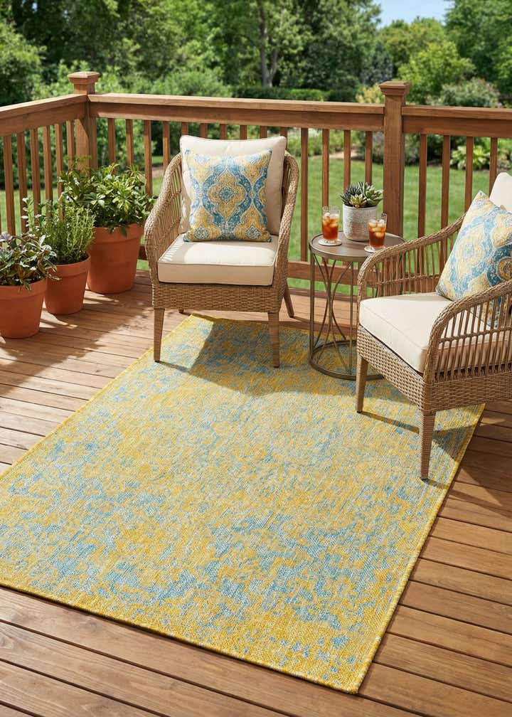 3' x 5' 3 Easy-Clean Jill Zarin Dubai Indoor / Outdoor Rug