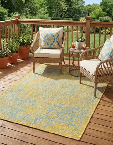 3' x 5' 3 Easy-Clean Jill Zarin Dubai Indoor / Outdoor Rug