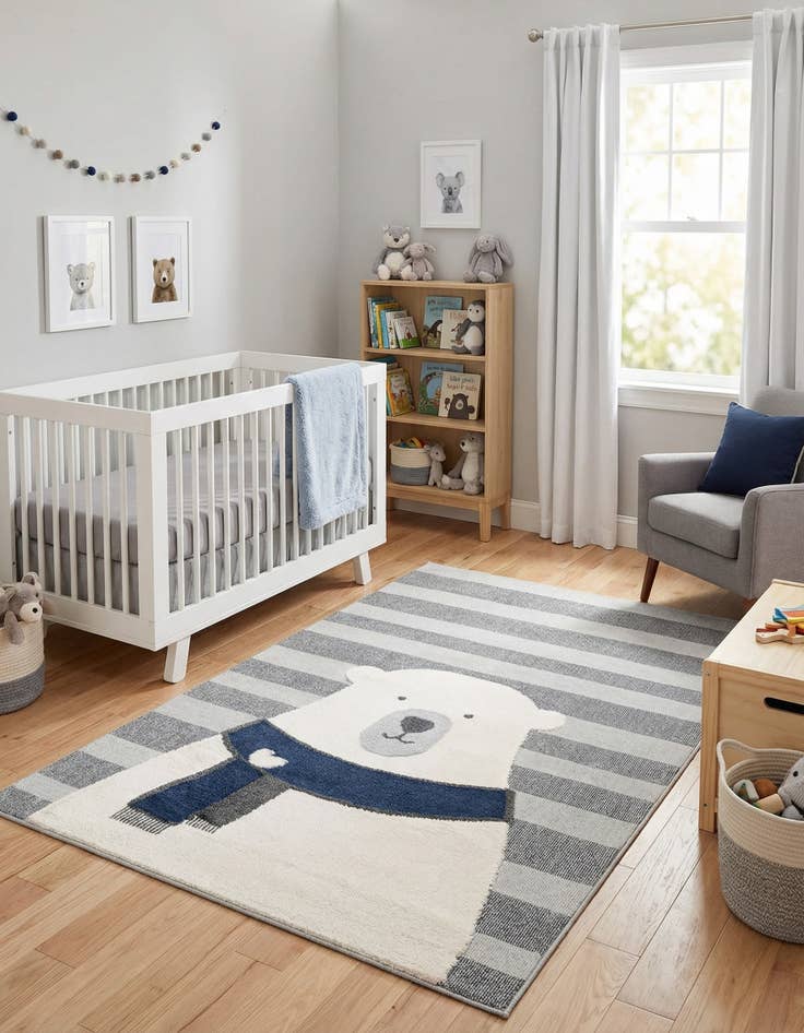 Detail image of 6' x 9' Whimsy Kids Rug