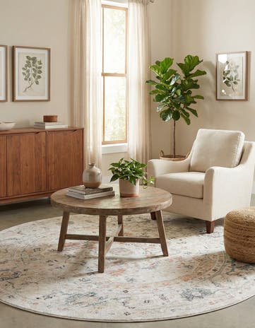 7' 10 x 7' 10 Madeline Vintage Round Rug