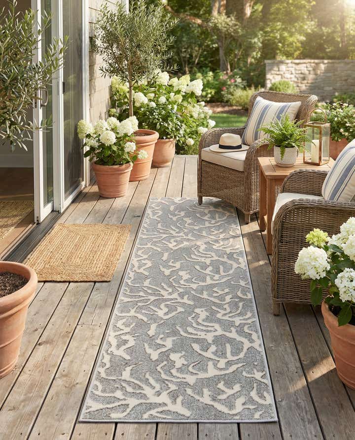 2' 7 x 10' Easy-Clean Sabrina Soto Indoor / Outdoor Runner Rug