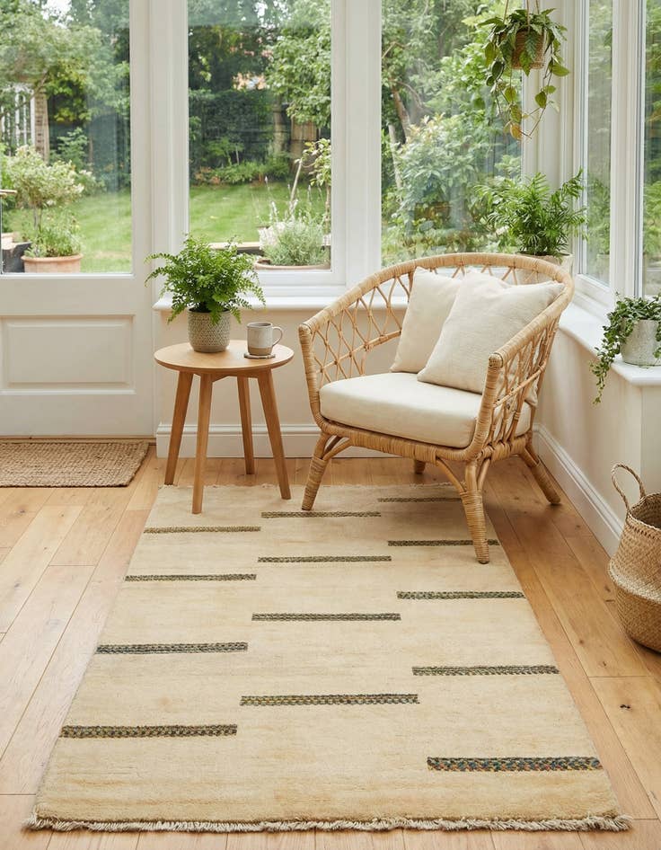 Detail image of  3' x 5' 2  Hand Knotted Kashkuli Gabbeh Oriental Wool Rug