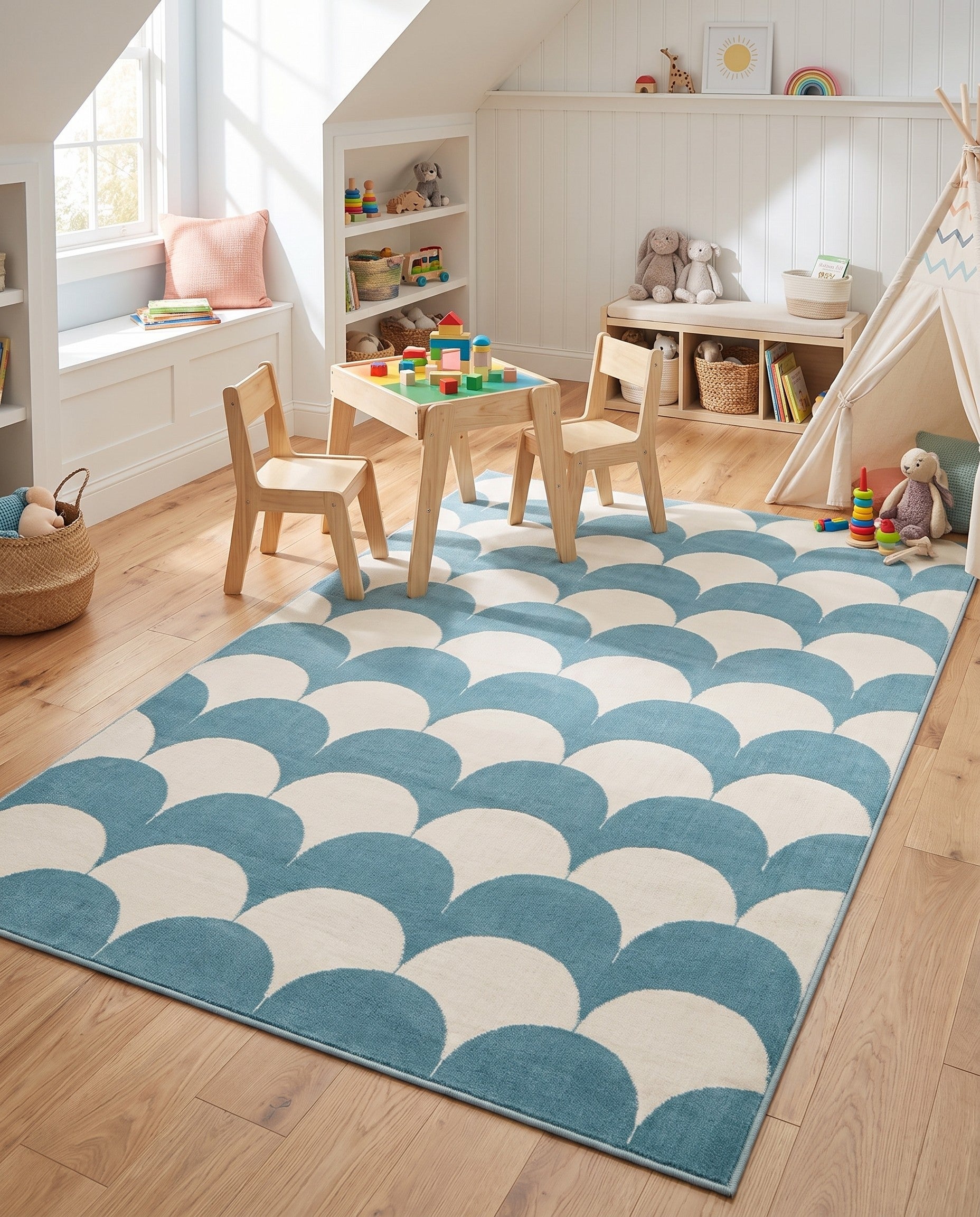 5' 3 x 8' Whimsy Kids Rug