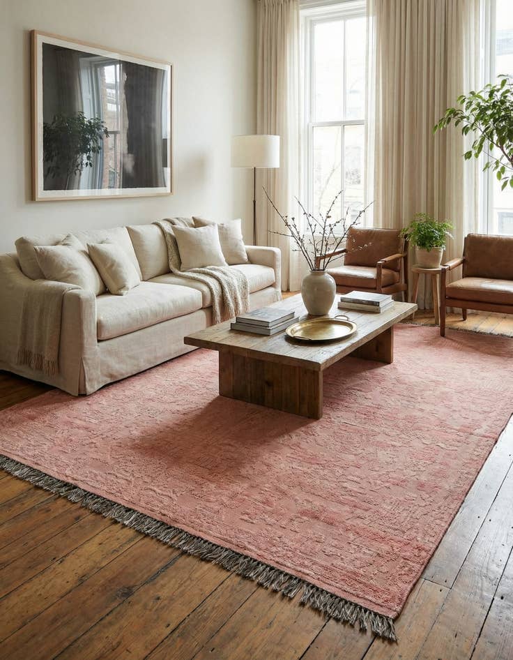 Detail image of 9' 3 x 12' 7  Hand Knotted Oushak Wool Rug