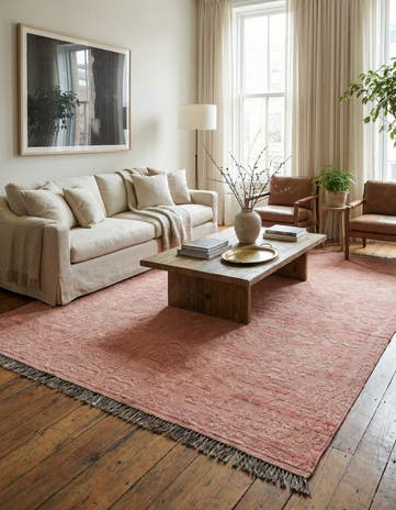 9' 3 x 12' 7 Hand Knotted Oushak Wool Rug