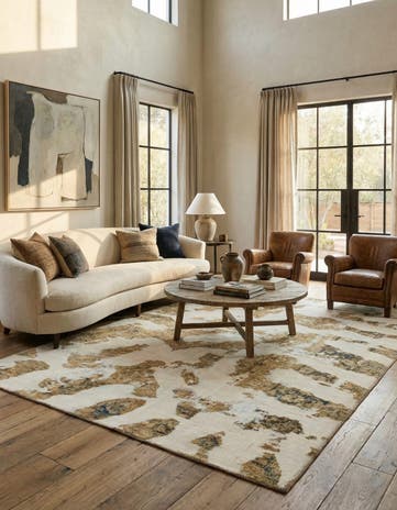 5' 6 x 8' 2 Hand Knotted Ultra Vintage Persian Wool Rug