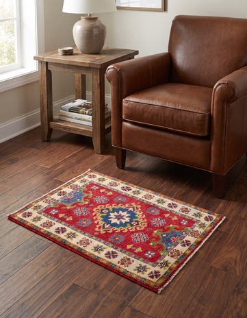 2' x 3' 2 Hand Knotted Kazak Rug