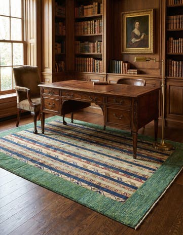 5' 8 x 7' 9 Hand Knotted Ariana Ziegler Rug