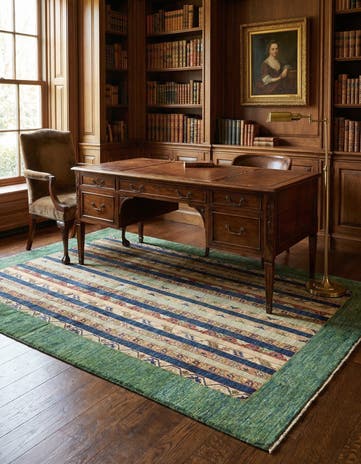 5' 8 x 7' 9 Hand Knotted Ariana Ziegler Rug