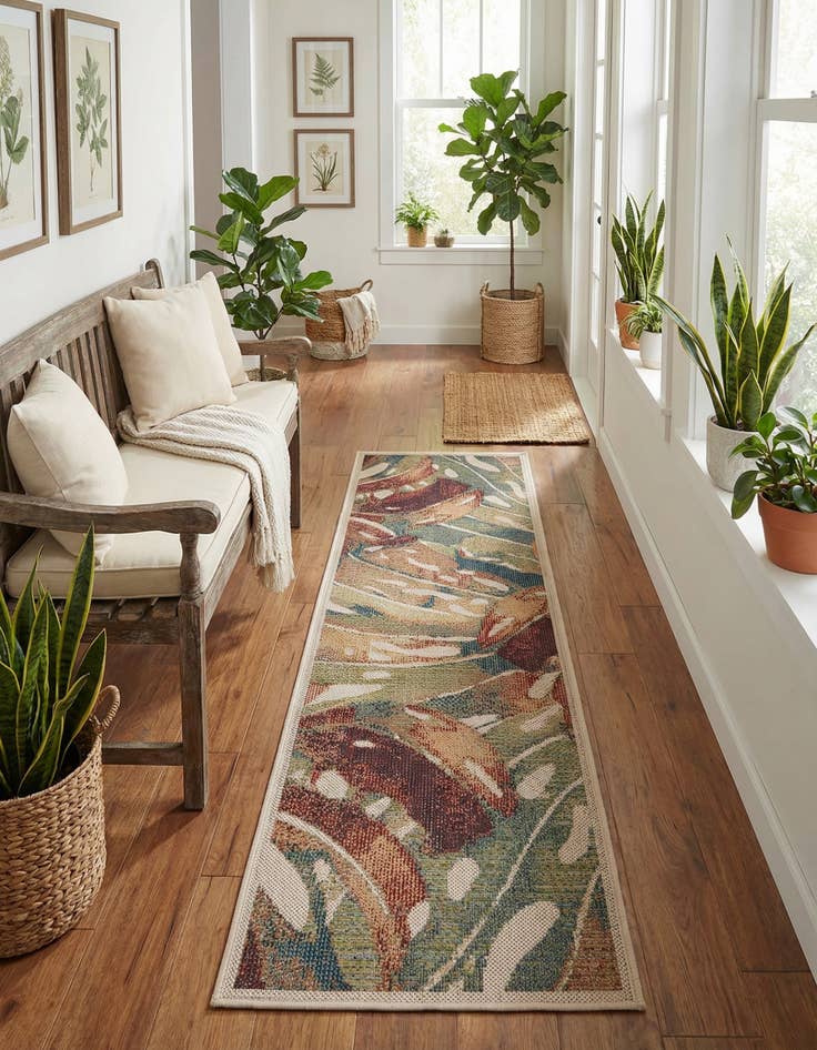 Detail image of  2' x 7' 10  Washable Baja Indoor / Outdoor Runner Rug