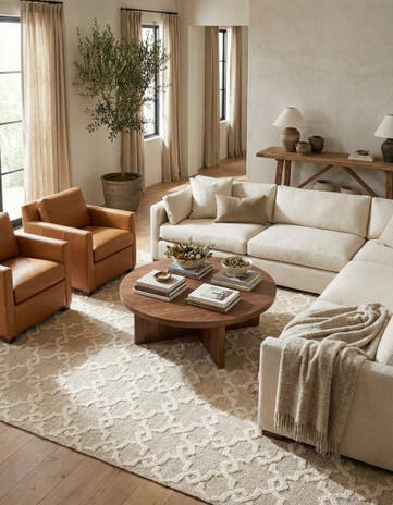 7' 8 x 9' 9 Hand Knotted Luna Rug