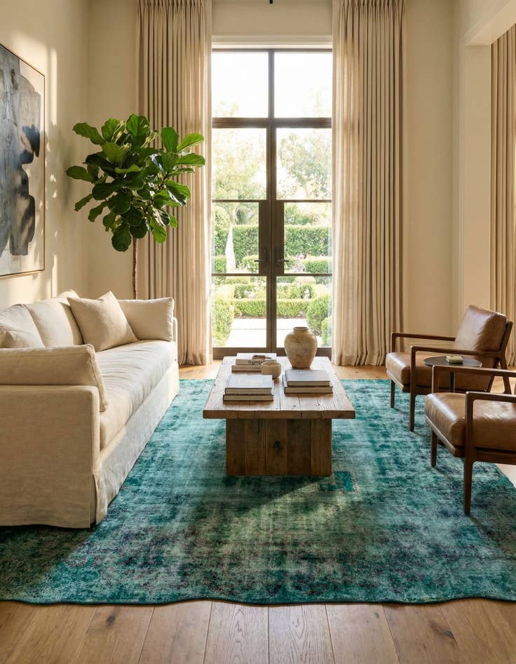 Detail image of 8' 8 x 11' 6  Hand Knotted Ultra Vintage Persian Wool Rug