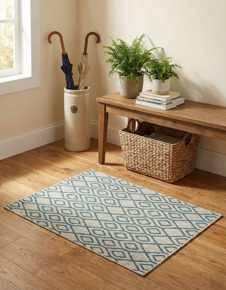 Detail image of 1' 4 x 1' 4  Washable Jill Zarin Turks and Caicos Indoor / Outdoor Sample Rug