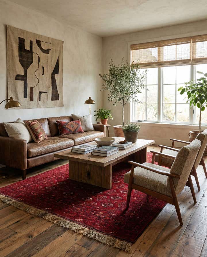 4' x 6' Hand Knotted Afghan Akhche Wool Rug