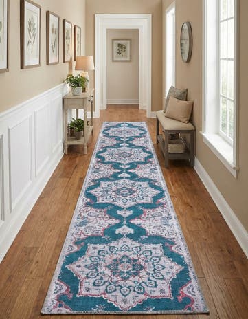 2' x 9' 10 Washable Francesca Runner Rug
