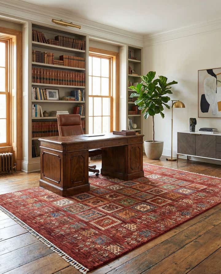 5' 9 x 8' Hand Knotted Ariana Ziegler Rug