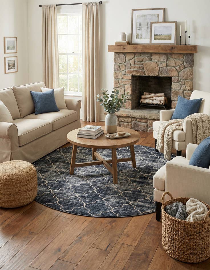 Detail image of 7' 10 x 7' 10 Uptown Lincoln Center Round Rug