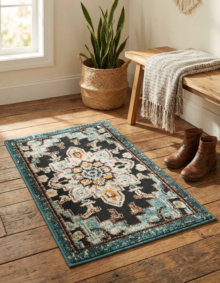 Detail image of 2' x 3' Easy-Clean Casablanca Indoor / Outdoor Rug