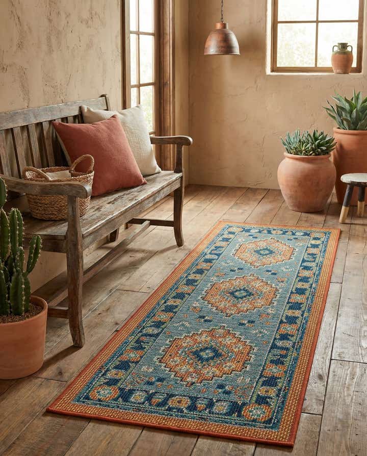 2' x 5' Easy-Clean Baja Indoor / Outdoor Runner Rug