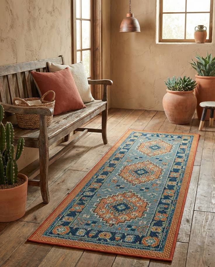 Detail image of 2' x 5' Easy-Clean Baja Indoor / Outdoor Runner Rug