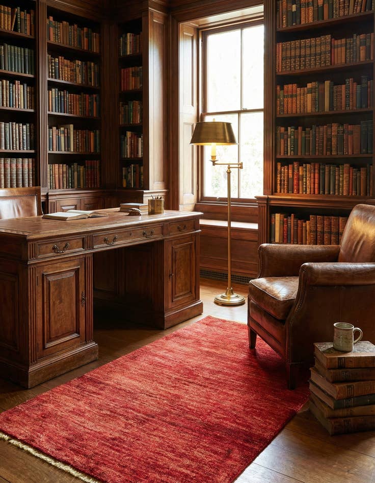 Detail image of  2' 8 x 4' 3  Hand Knotted Modern Ziegler Rug