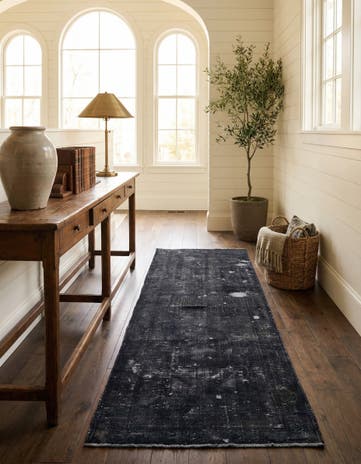 3' 4 x 9' 4 Hand Knotted Ultra Vintage Persian Wool Runner Rug