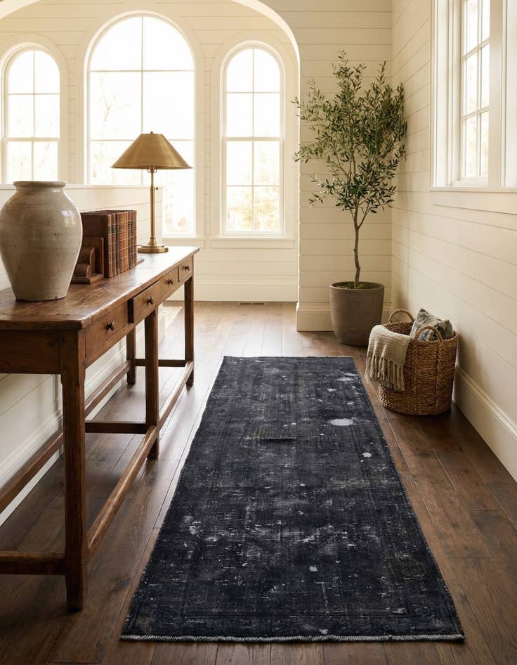 Detail image of 3' 4 x 9' 4  Hand Knotted Ultra Vintage Persian Wool Runner Rug