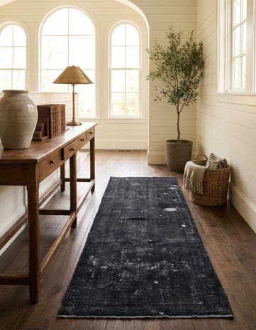 3' 4 x 9' 4 Hand Knotted Ultra Vintage Persian Wool Runner Rug