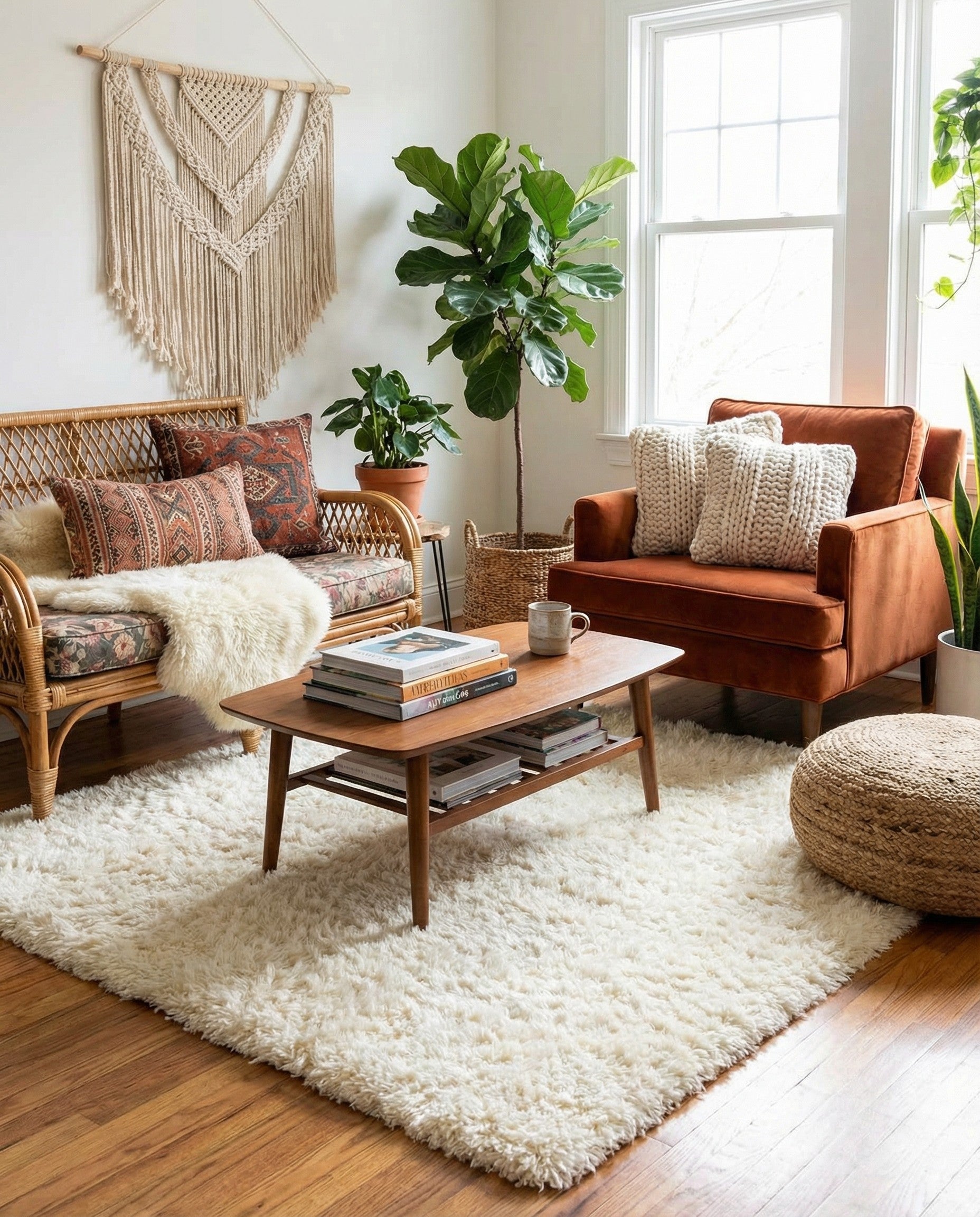  8' x 8' Infinity Shag Square Rug