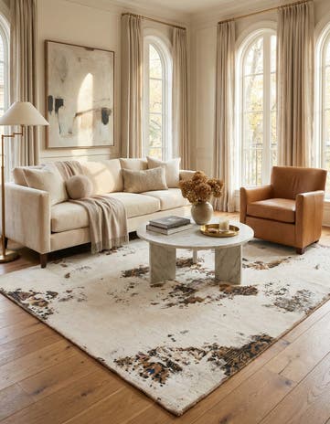 5' 8 x 7' Hand Knotted Ultra Vintage Persian Wool Rug