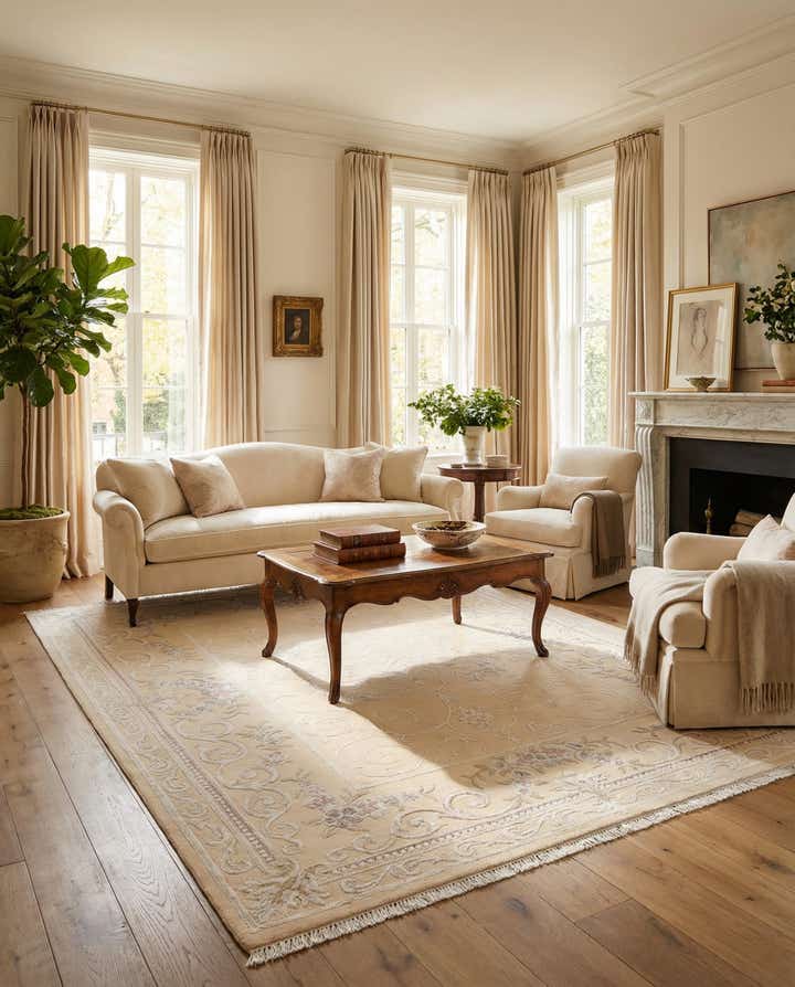 6' 2 x 8' Hand Knotted Darya Wool Rug