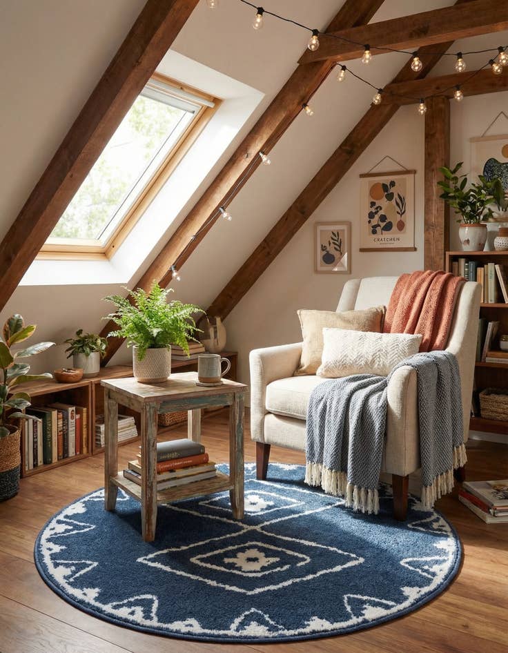 Detail image of 3' x 3' Oslo Round Rug