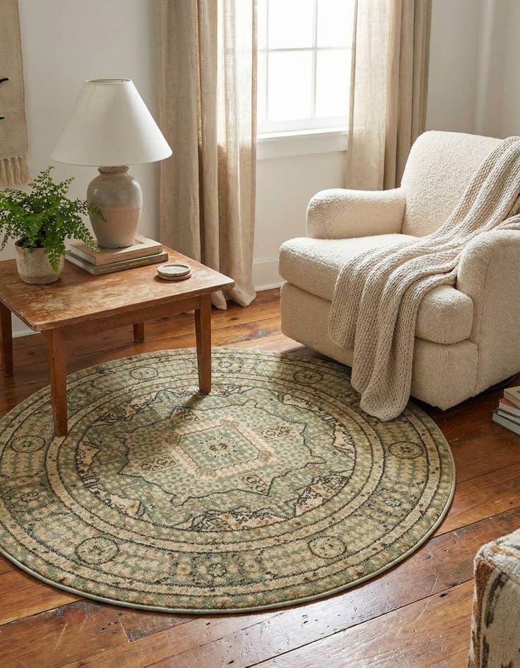 Detail image of 3' x 3' Mamluk Round Rug