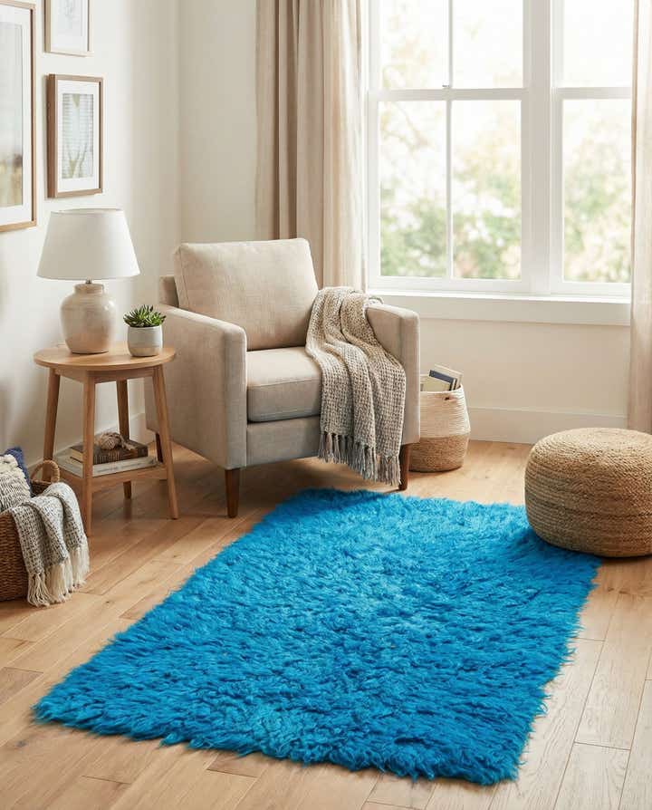 2' 3 x 4' 5 Hand Knotted Moroccan Wool Rug